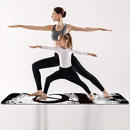 Siebzeh muzičke note Premium Thick Yoga Mat Eco Friendly Rubber Health & amp; fitnes non Slip Mat za sve vrste vježbe joge i pilatesa