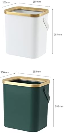 Lxxsh Zlatna kanta za smeće za kuhinjsko kupatilo Četveronožna Plastična uska kanta za smeće s poklopcem