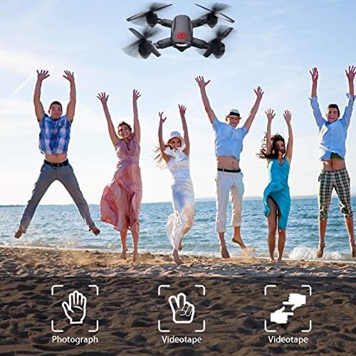 Dronovi za djecu, dronovi sa kamerom 720P HD FPV, dron za početnike sa fotografijom pokretima, kontrola aplikacija