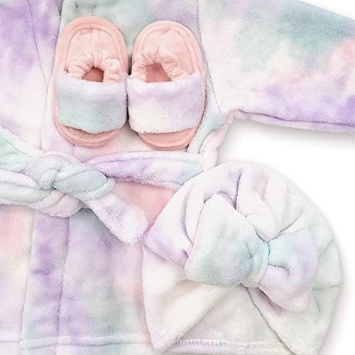 Baby ogrtač zvijezda u usponu - meki peškir za kupanje ogrtač Spa Set-peškir za bade mantil za bebe & amp; papuče za dječake + Turban