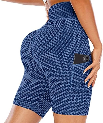 Dasayo Women Honeycomb kratke sportske kratke hlače za podizanje kratkih kratkih kratkih struka Light Lounge Workout Professional Hotsa