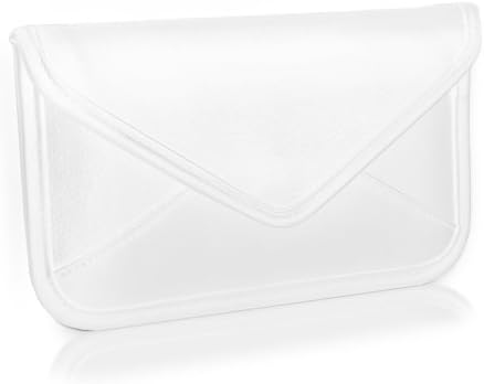 Boxwave Case kompatibilan sa Samsung Galaxy J7 Duo - Elite kožna messenger torbica, sintetička kožna poklopac koverta za kovertu za Samsung Galaxy J7 Duo - bjelory white