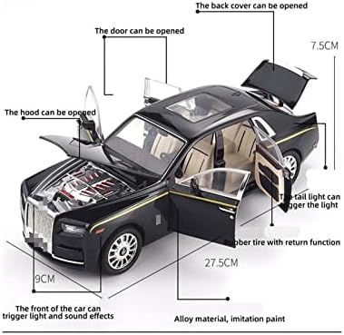 Model automobila za Rolls Royce Phantom Alloy Model automobila Diecast igračka vozila 1/18 proporcija