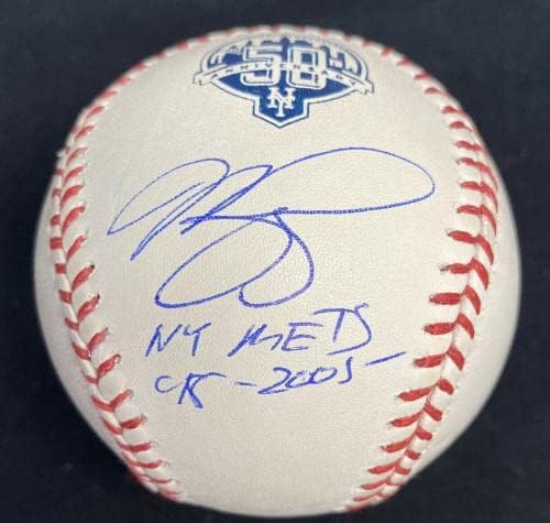 Mike Piazza Ny Mets 98-2005 potpisani METS 50. Logo Baseball MLB Holo Fanatics - AUTOGREM BASEBALLS