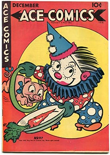 Ace Comics 117 1946-Phantom-Prince Valiant - Clown cover-Blondie F / VF