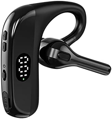 Cherella qcsbm Jednokrevetne slušalice sa MIC Bluetooth 5 2 LED zaslon za slušalice Vodootporni slušali bežični handsfree slušalice