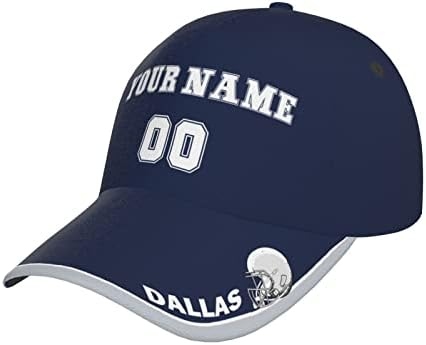 CAP Custom fudbalsko šešir Podesivi personalizirani ime Broj nogometnih obožavalaca Pokloni za muškarce Žene Mladi