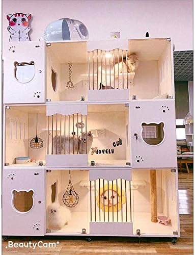 Miya Cats kavez od punog drveta / kavez za kućne ljubimce/stanovi za mačke za zatvorene mačke/kuće za mačke / stanovi i tornjevi za