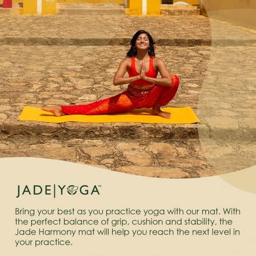 Jadeyoga Harmony prostirka za jogu, prostirka za kućne vježbe od prirodne gume, izdržljiva prostirka za fitnes za teretanu ,prostirka za trening za dom, prostirka za teretanu/prostirka za istezanje, neklizajuća prostirka za jogu za žene, Muška prostirka za jogu