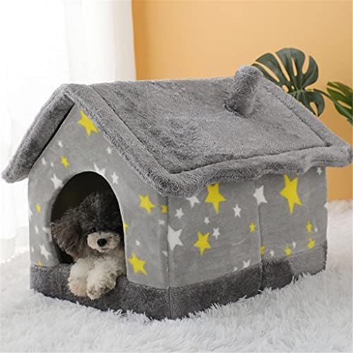 XLAIQ periva kuća za mačke udoban krevet za kućne ljubimce zimsko toplo pećinsko gnijezdo Teddy krevet za spavanje za mačke i pse