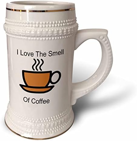 3Droza slika volim miris kafe sa šalicom za kafu i paru - 22oz Stein krigle