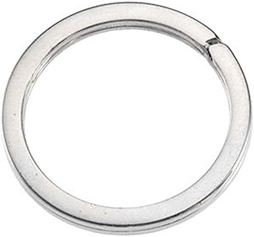 Banvari okrugli podijeljeni privjesak za ključeve u Sterling srebru