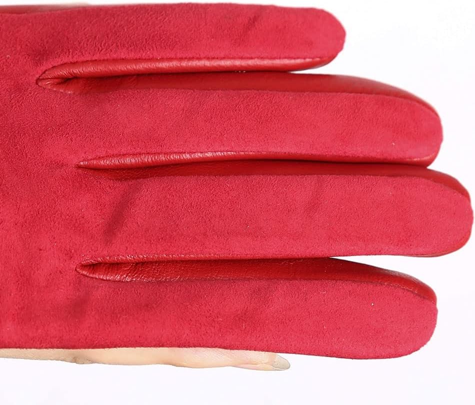 N / A ženske rukavice u boji ovčije kože, ženske kožne rukavice,održavaju toplotu zimske ženske duge rukavice