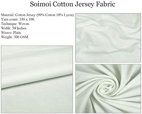 Soimoi Cotton Jersey Fabric Stars Shirting Decor Fabric Printed Yard 58 Inch Wide