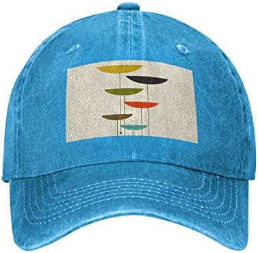 Sredinog stoljeća Moderni otisci tiskani bejzbol kapa, kaubojski šešir za odrasle prilagodljiv, dostupan tokom cijele godine