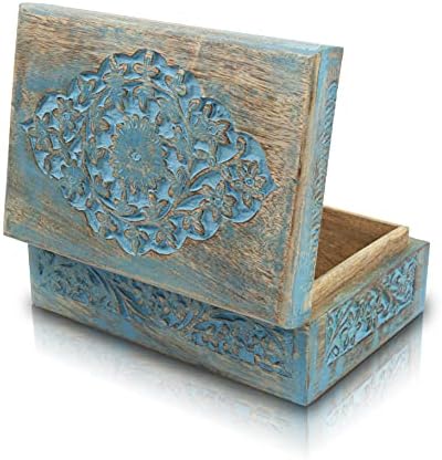 Veliki rođendanski idejevi ručno izrađeni drveni drveni nakit kutija za nakit Organizer SOX COX BESSE CRSTE DIOLDER CATL COX COX SKLADIŠTENJE
