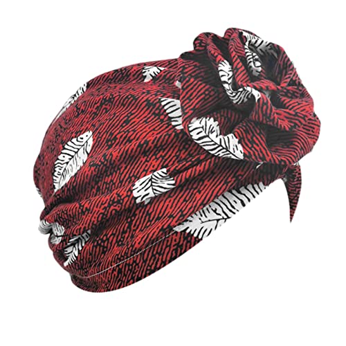 Rongxi rak šešir kapa etničke boemske trake za glavu žene Neklizajući cvjetni pokrivač za kosu omotajte Turban pokrivala za glavu