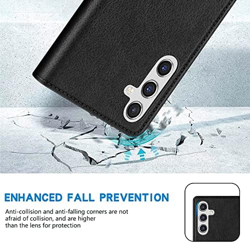 ZZXX Samsung Galaxy A14 5G novčanik slučaj sa [RFID Blokiranje] kartica Slot Stand jaka magnetna koža Flip Fold zaštitni telefon slučaj