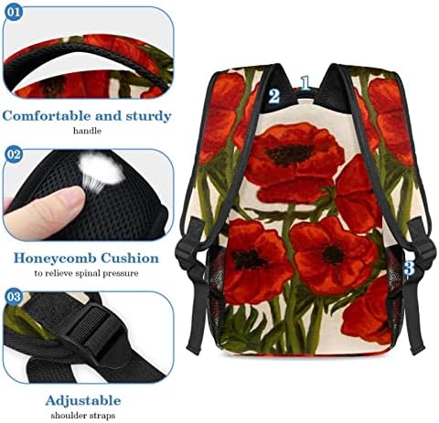 Tbouobt putni ruksak set lagan laptop casual ruksak za žene muškarci, cvjetni cvjetni cvjetni