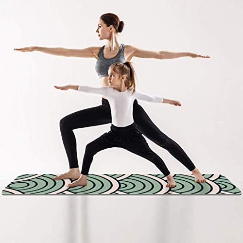 Siebzeh Nautical Japan Wave Premium Thick Yoga Mat Eco Friendly Rubber Health & amp; fitnes non Slip Mat za sve vrste vježbe joge