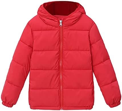 Dječji dječaci Dječji dječji zimski topla jakna Outerwear Solid slojevi s kapuljačom prema dolje odljetnice 9-godišnji kaput
