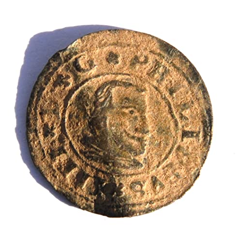 1664 B Phillip IV 16 Maravedis Španski kolonijalni dvorac i lav Karipski pirate ere Coin 320 Prodavac vrlo dobro