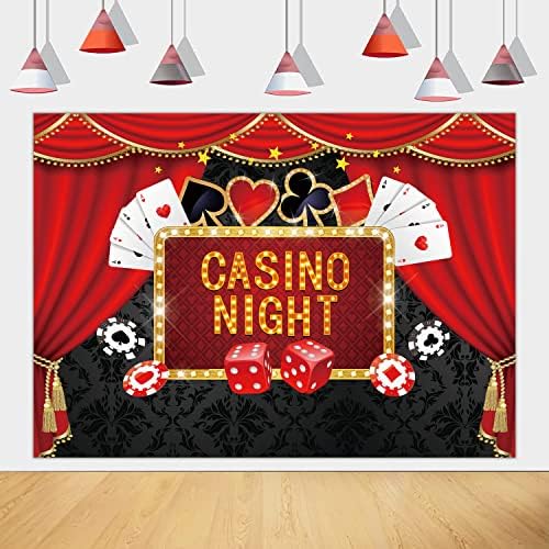 Kazino pozadina Poker Las Vegas igra noć fotografija pozadina za kazino Rođendanska zabava torta Tabela dekoracije Supplies