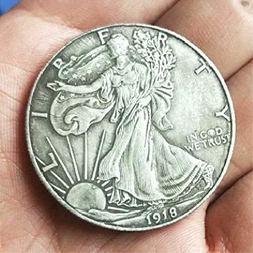 1918. replika Komemorativni kovani kovatni komemorativni stari novčić Morgan lutajući nikl kovanica za tatu / prijatelja / muža