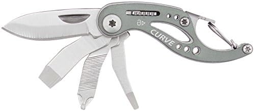 Gerber Multi-Tool kriva zupčanika - 6-u-1 set odvijača i džepnih noža-EDC Gear Multi-Tool privjesak za ključeve-siva