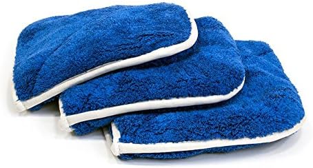 [Dvostruki flip] ručnik za ručnik za ručnik od mikrovlakana 8 x8 plava - 3 pakovanja