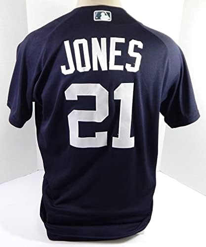2021 Detroit Tigers Jacoby Jones 21 Igra izdana POS rabljena mornarska dres St 44 5 - Igra Polovni MLB dresovi