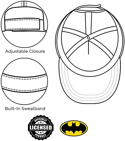 Bejzbol kapa DC Comics, Batman podesivi šeširi za malu djecu 2-4 ili dječake za djecu od 4-7 godina