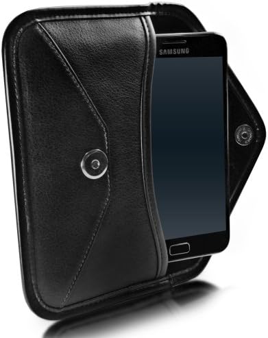 Boxwave Case kompatibilan sa Oppo AX5S - Elite kožna glasnik torbica, sintetički kožni poklopac za kovertu za kovertu za Oppo Ax5s
