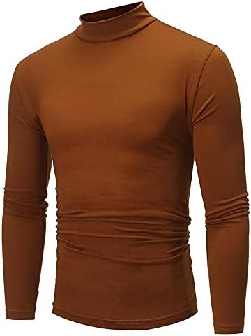 Realdo Muške modne termičke mokske košulje dugih rukava Casual Slim Fit Stretch Basic Dizajnirani Baselayers Vrhovi