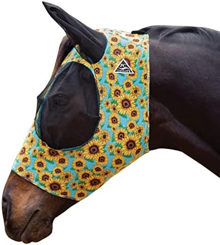 Profesionalni izbor Comfort-Fit maska za muhu konja-uzorak tratinčice - maksimalna zaštita i udobnost za vašeg konja