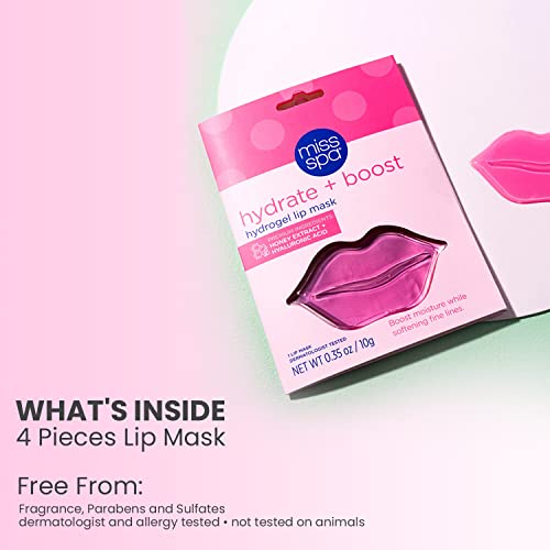 MISS SPA maska za usne, Hydrate Boost Hydrogel Pink maska za usne, sooth Restore Lips, Plumper za usne, hidratantne i reducirajuće