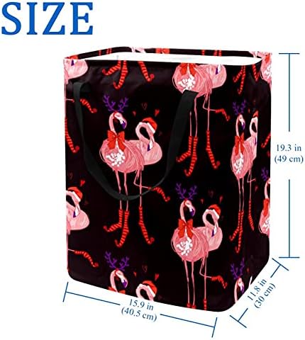 Božićni šešir Flamingo rogovi korpa za veš velika Platnena torba za organizatore korpa sklopiva korpa za veš sa ručkama