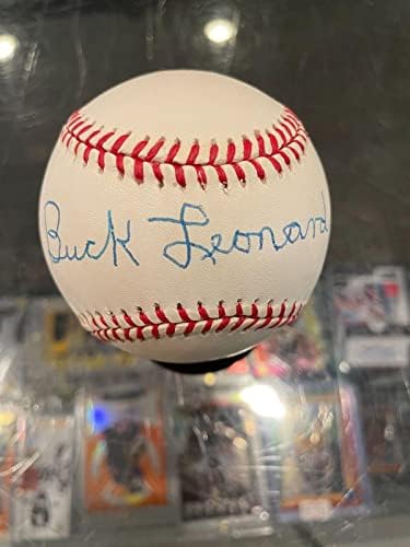 Buck Leonard Negro lige Single potpisan bejzbol JSA mint - autogramirani bejzbol