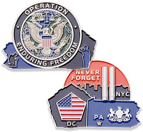 Nikada ne zaboravite 9-11 Challenge novčić - OEF operacija koja traje slobodu Challenge Coin - Nevjerovatna 9/11 američke vojne kovanice