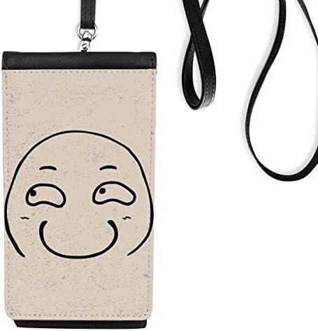 Strabismus SRK Black Happy uzorak Telefon novčanik torbica Viseće mobilne torbice Crni džep