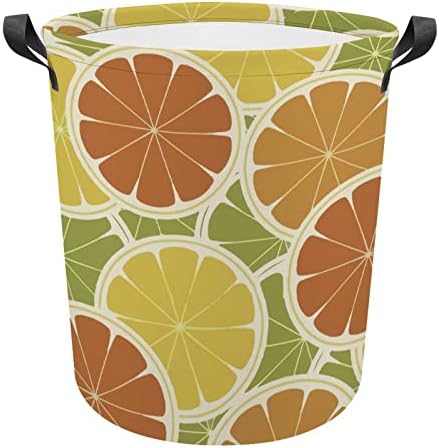 Korpa za veš sa narandžastim limunom i Grejpom sklopiva torba za odlaganje kante za veš sa ručkama