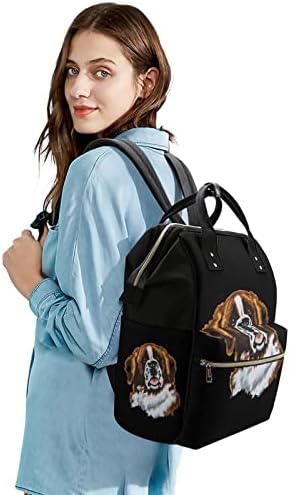 Bernhardiner Hund Bang Back Raksak stilski materinsku torbu višenamjenska vodootporna putovanja Staoci za rame