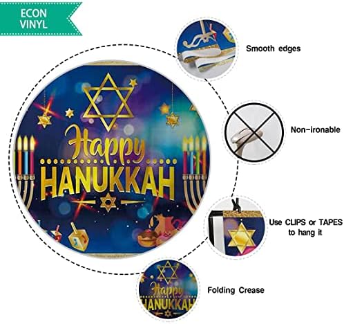 Allenjoy 7x5ft Happy Hanuka Backdrop Izrael Jevrejski Holy Holiday Festival Party Decor Banner želi pozadinu Studio portretna fotografija
