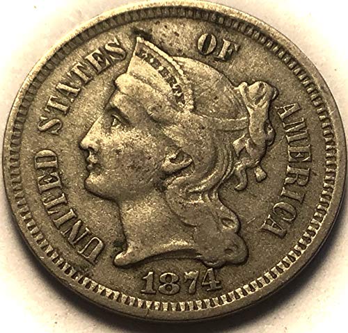 1874 P TRI CEL Nikal Tro-Cent prodavač u redu