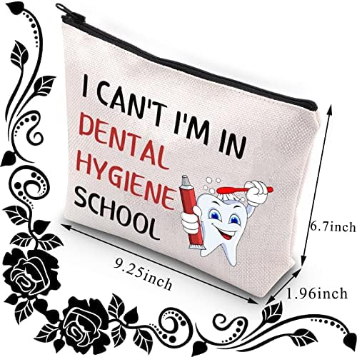 BDPWSS zubna torba za šminku Stomatološki higijenistički poklon Buduća stomatologa Kozmetička torba Stomatološka pomoćnica Pokloni Ne mogu u stomatološkoj higijenoj školi Travel Touch