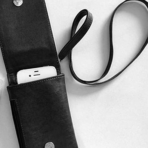 Jednostavan vintage leteći crni leptir telefon novčanik torbica viseći mobilni torbica crnog džepa