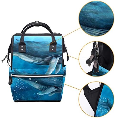 Torba za pelene za kitove ramena ruksaka promjena torbe