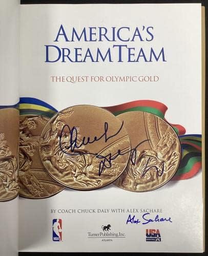 Chuck Daly potpisao knjigu Americas Dream Team Basketballů Pistons Autograph Hof JSA - NBA AUTOGREMIRANI RAZNICE