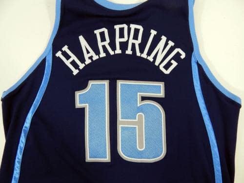 2005-06 Utah Jazz Matt Harping 15 Igra Polovna Navy Jersey DP08908 - NBA igra koja se koristi