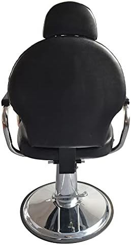 MGWYE Man Barber stolica sa naslonom za glavu Crni salonski namještaj